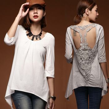 Blusa Detalhe Renda