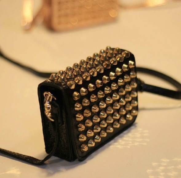 Bolsa Clutch Mini Bag Rebites