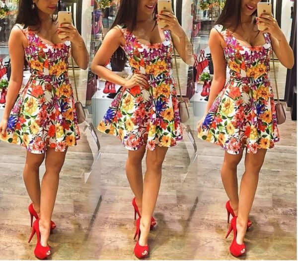 Vestido Floral Luxo