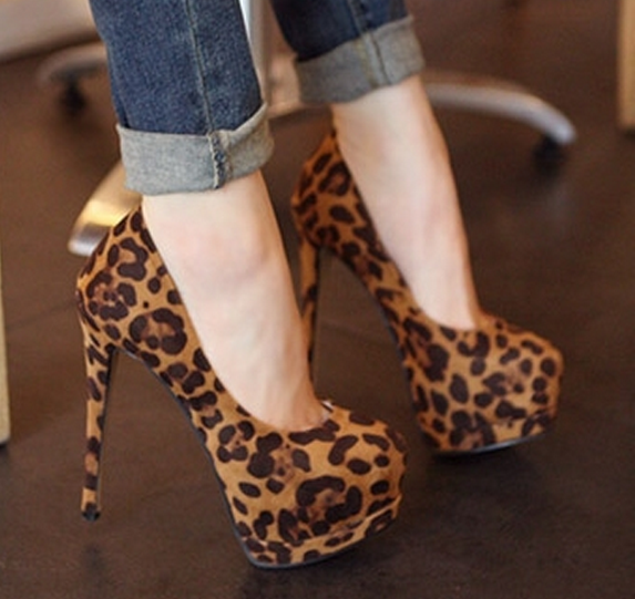 Scarpin Animal Print Leopardo